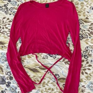 SHEIN cropped long sleeve top